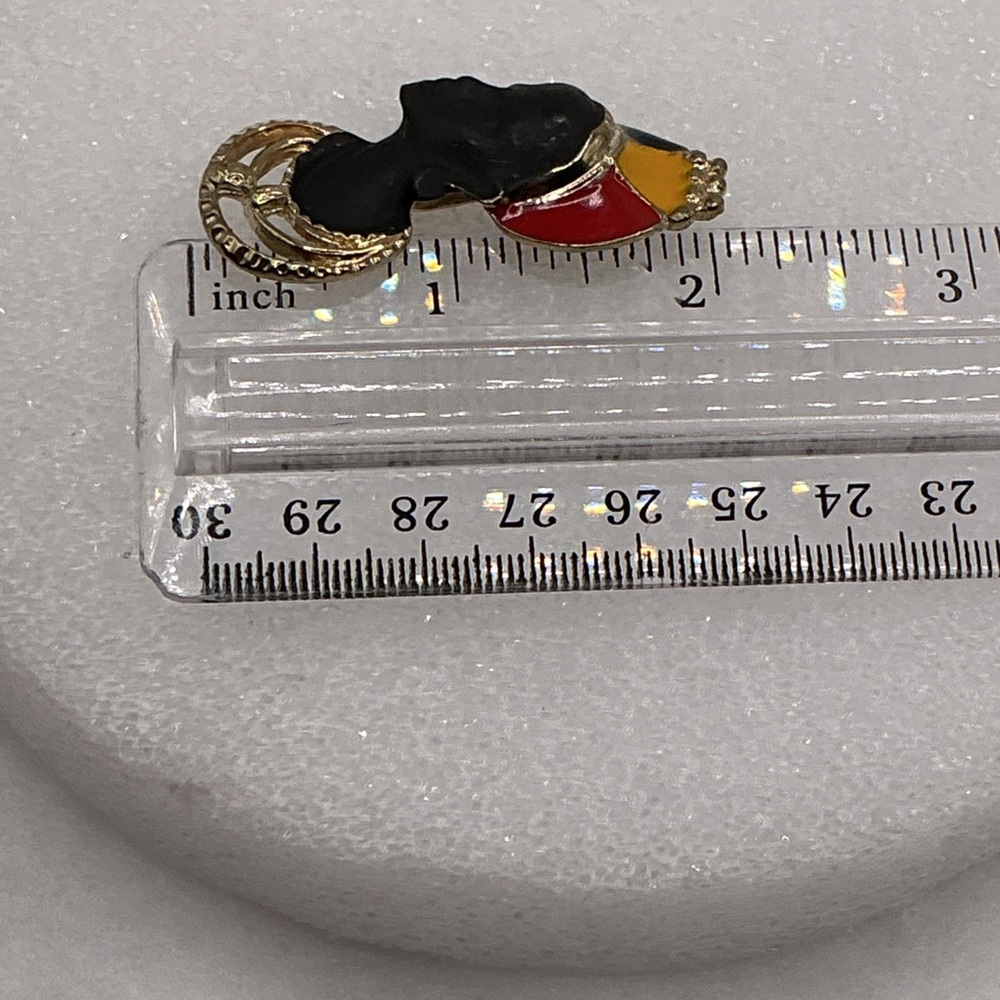 Vintage Blackamoor African Queen Brooch - Picture 2 of 3